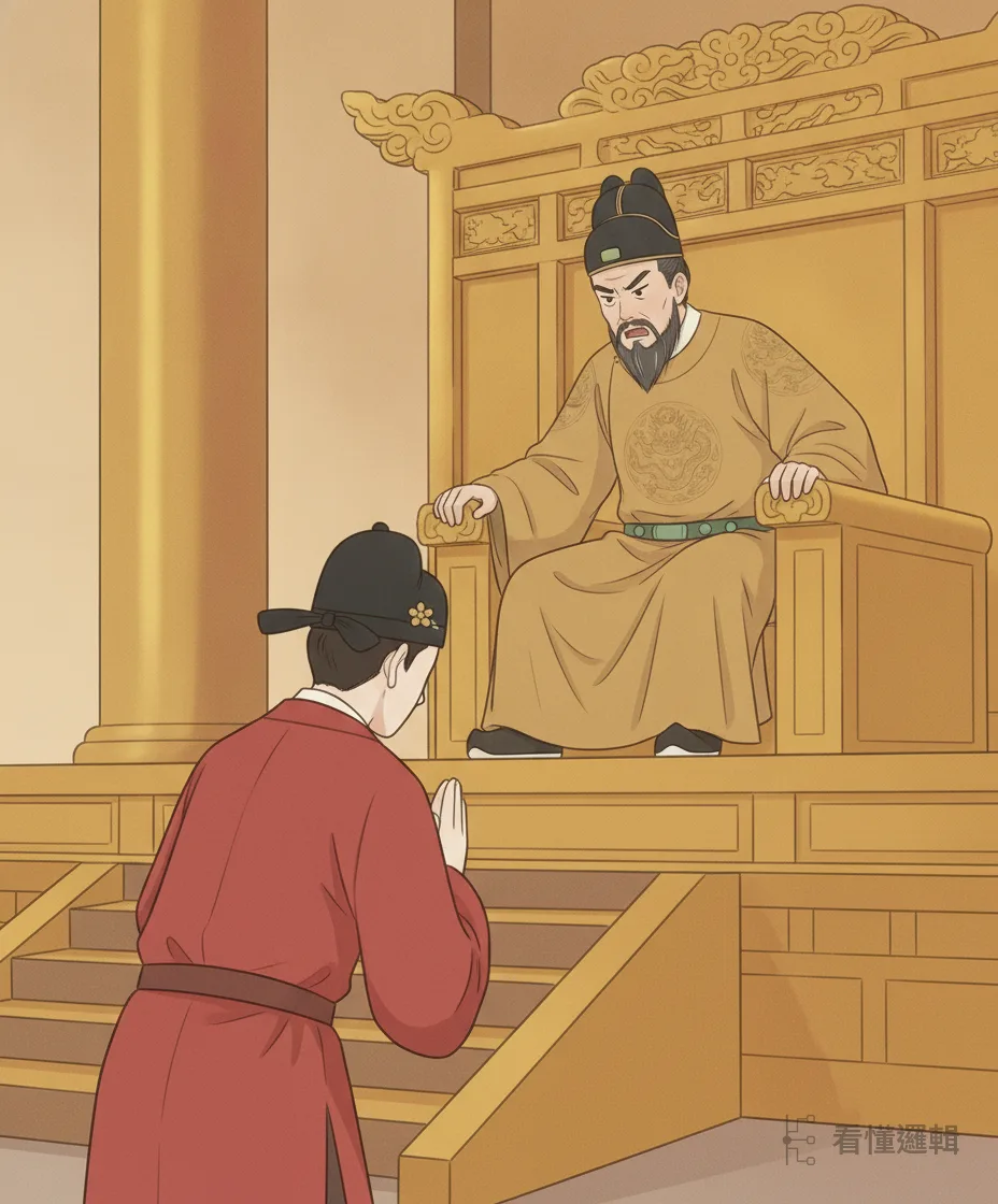 金榜題名，呂蒙正高中狀元，受召上金鑾殿。皇帝問起婚配，他據實奏明岳父悔婚、派人行兇的始末；天子震怒本欲重懲，他反替岳父求情，改判充軍三年。