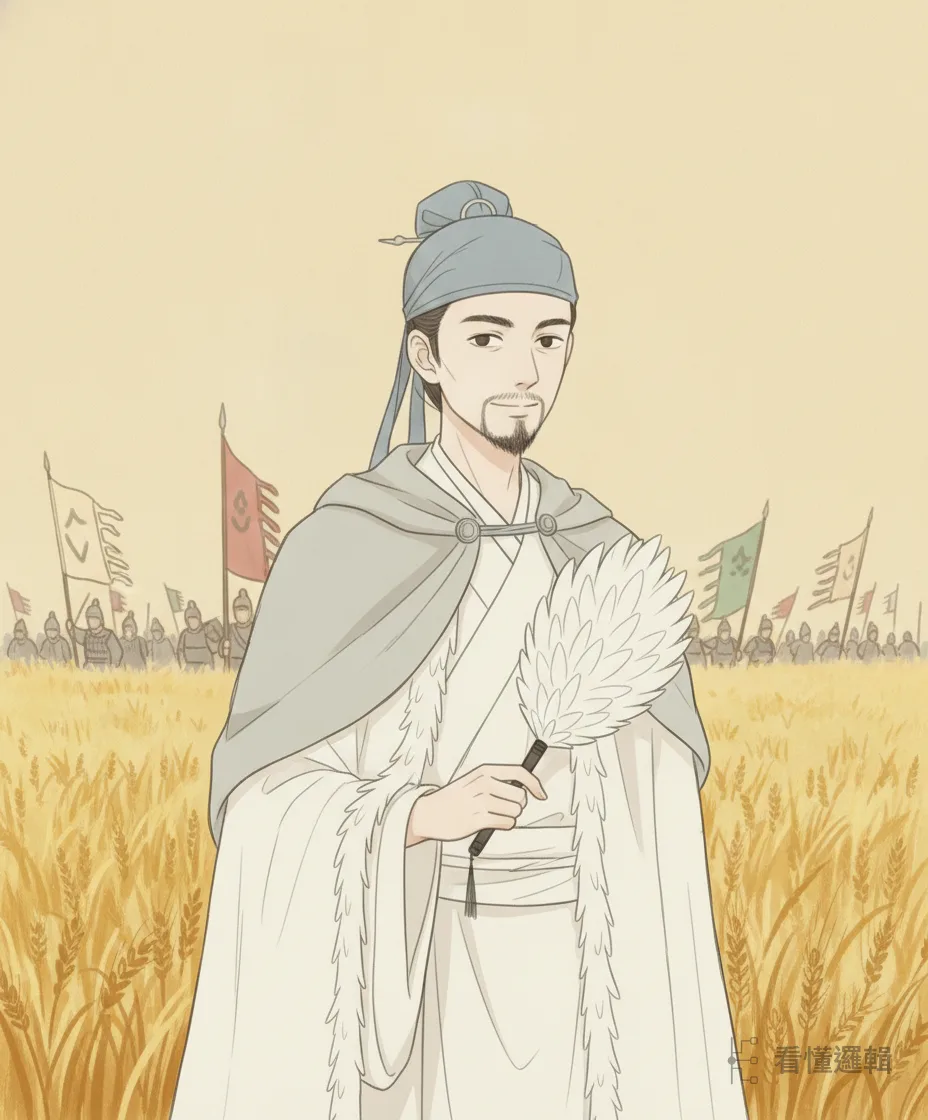 蜀漢建興九年開春，諸葛亮又一次揮軍北伐。沿路隴西的小麥正一片片黃了、眼看就要結實——對缺糧的蜀軍來說，這片熟麥就是最實在的補給，也正應了「禾稻看看結成完」，收成的時節到了。