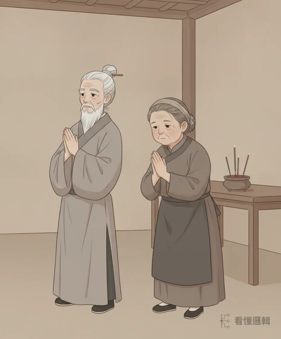 明代陝西延安，李十戈為人慷慨、常濟助鄰里，夫妻年過五十膝下猶虛。石氏不願丈夫另娶，兩人在香案前一同許願——最怕的，就是又白等過一年。