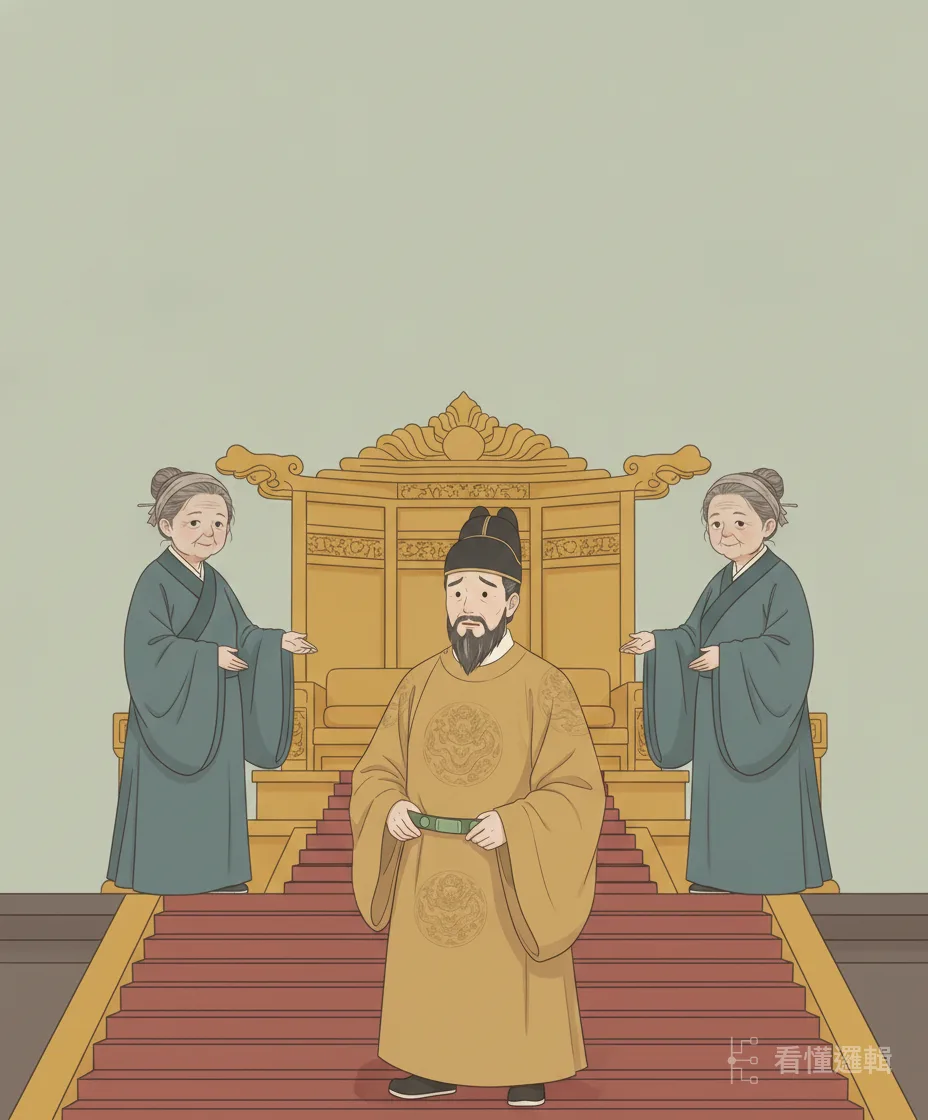 亂局愈演愈烈：金殿之上連太后也出現分身，真仁宗看著兩位「母后」，一時也難辨真偽。是非顛倒，人間亂成一團。