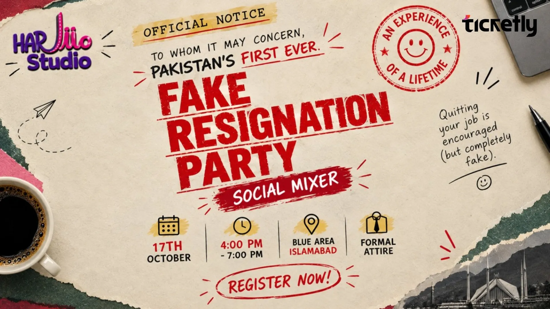 Fake Resignation Party event thumbnail