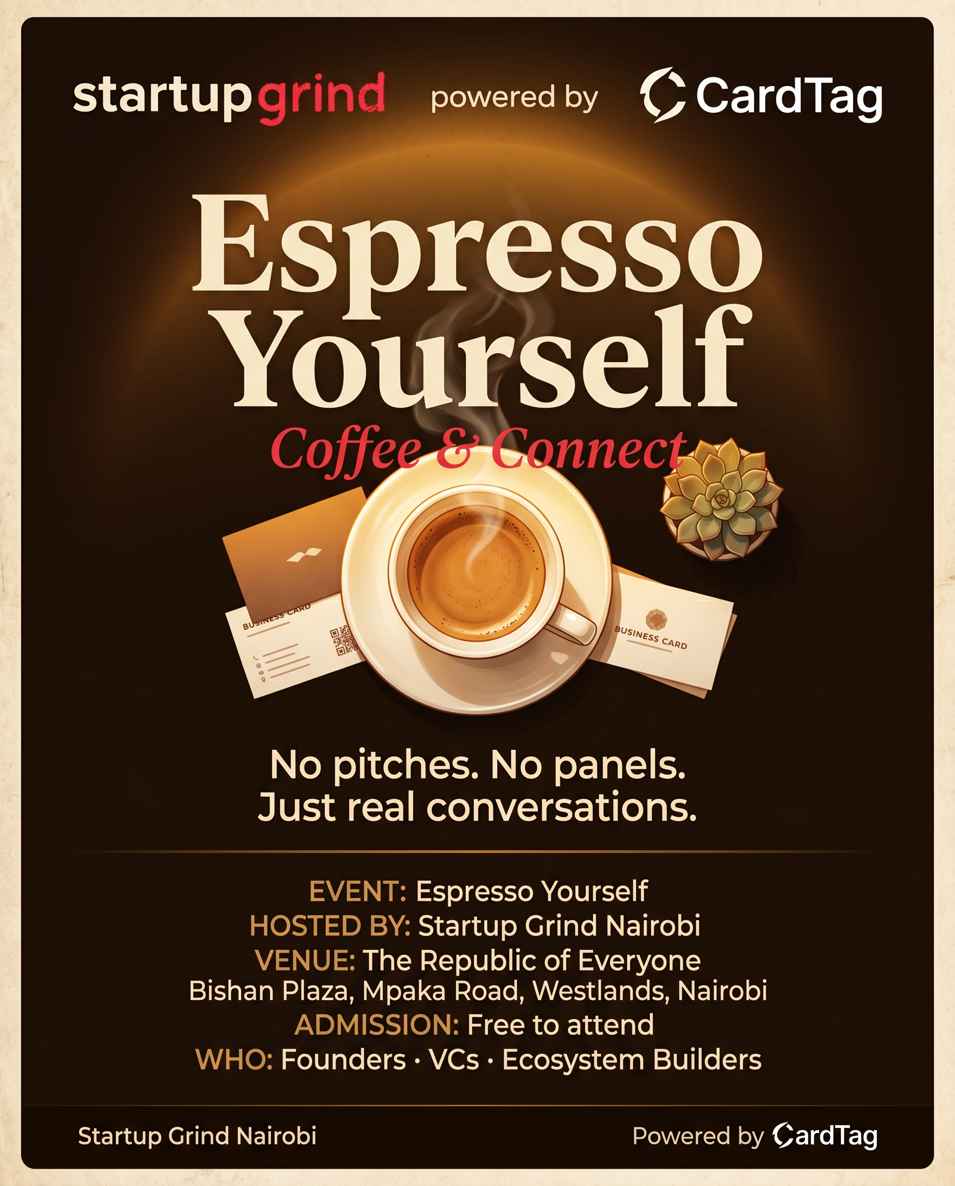 ☕ Espresso Yourself — Coffee & Connect by Startup Grind Nairobi