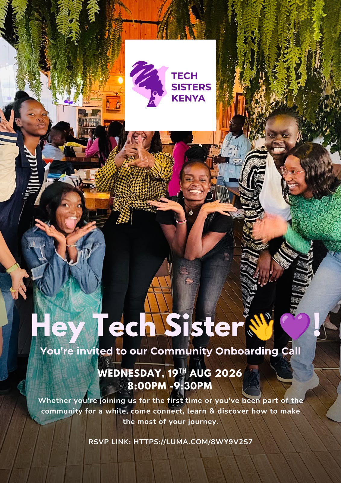 Hey Tech Sister 👋🏾💜! : Community Welcome & Onboarding Session