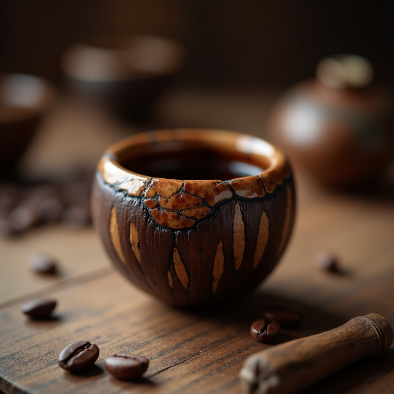 Mate hecho a base de cáscara de café