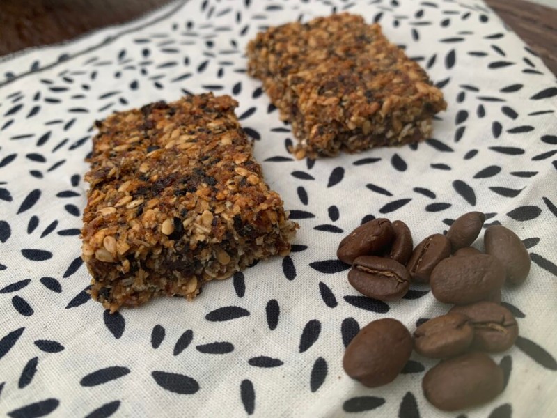 Barras energéticas con pulpa de café 