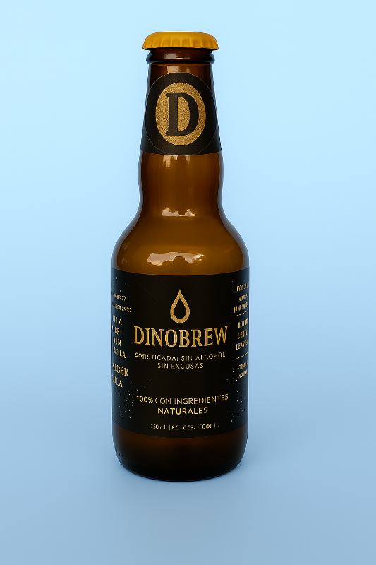 DINOBREW cerveza artesanal sin alcohol de diferentes sabores