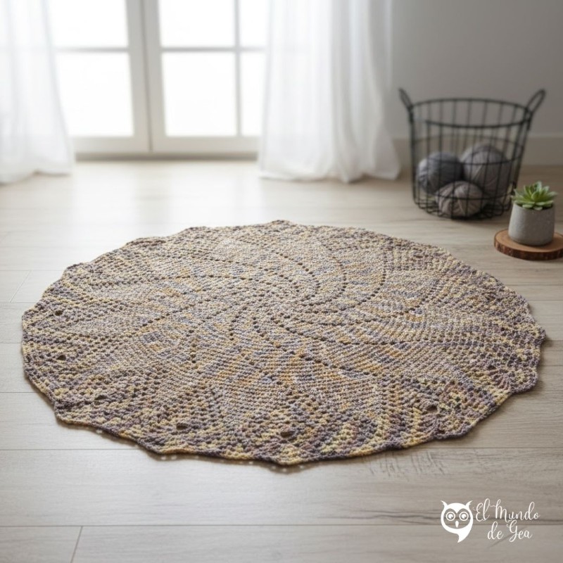 Alfombras, amigurumis tejidos a mano