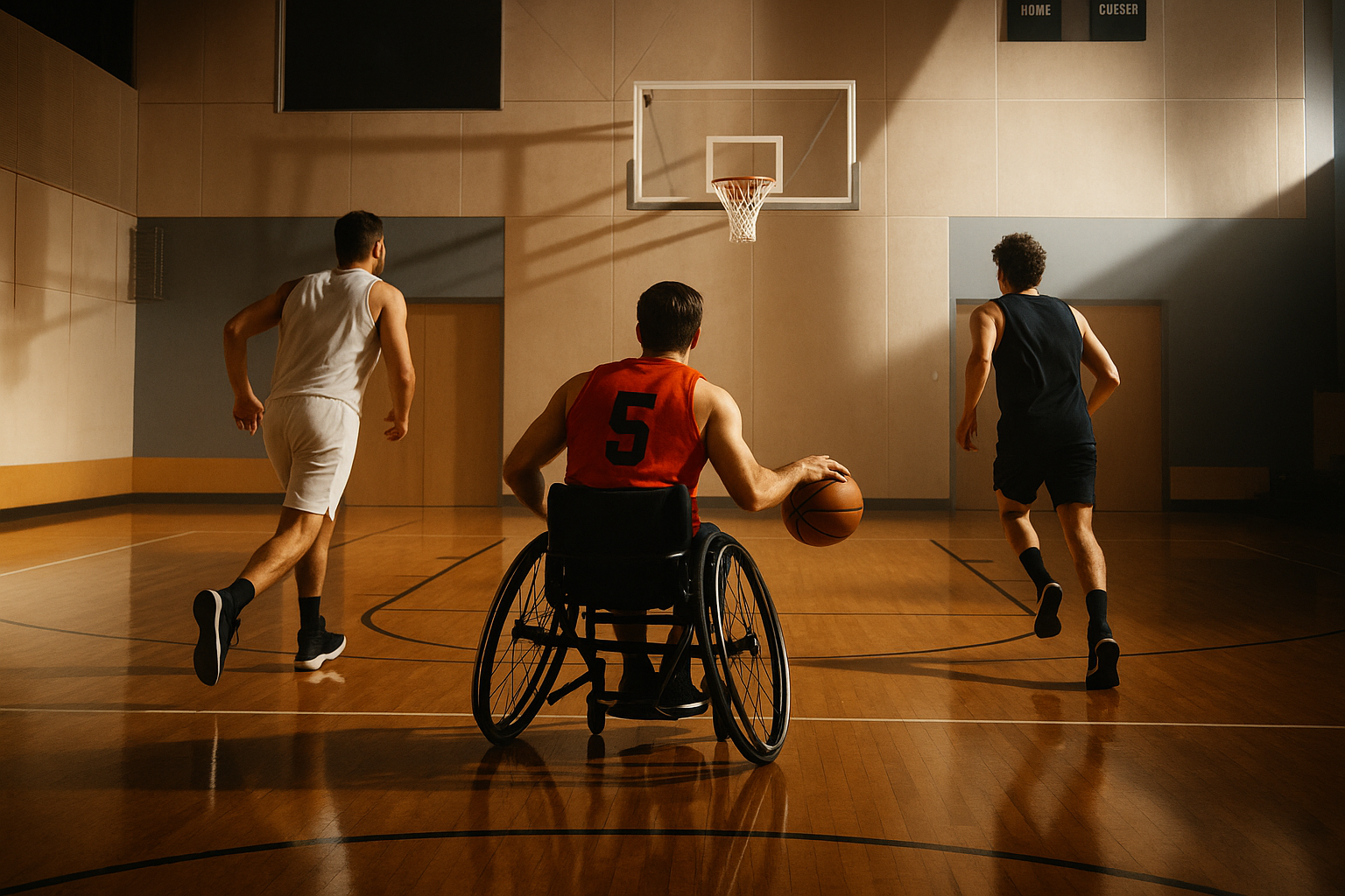 Team providing diverse support services in a community setting
