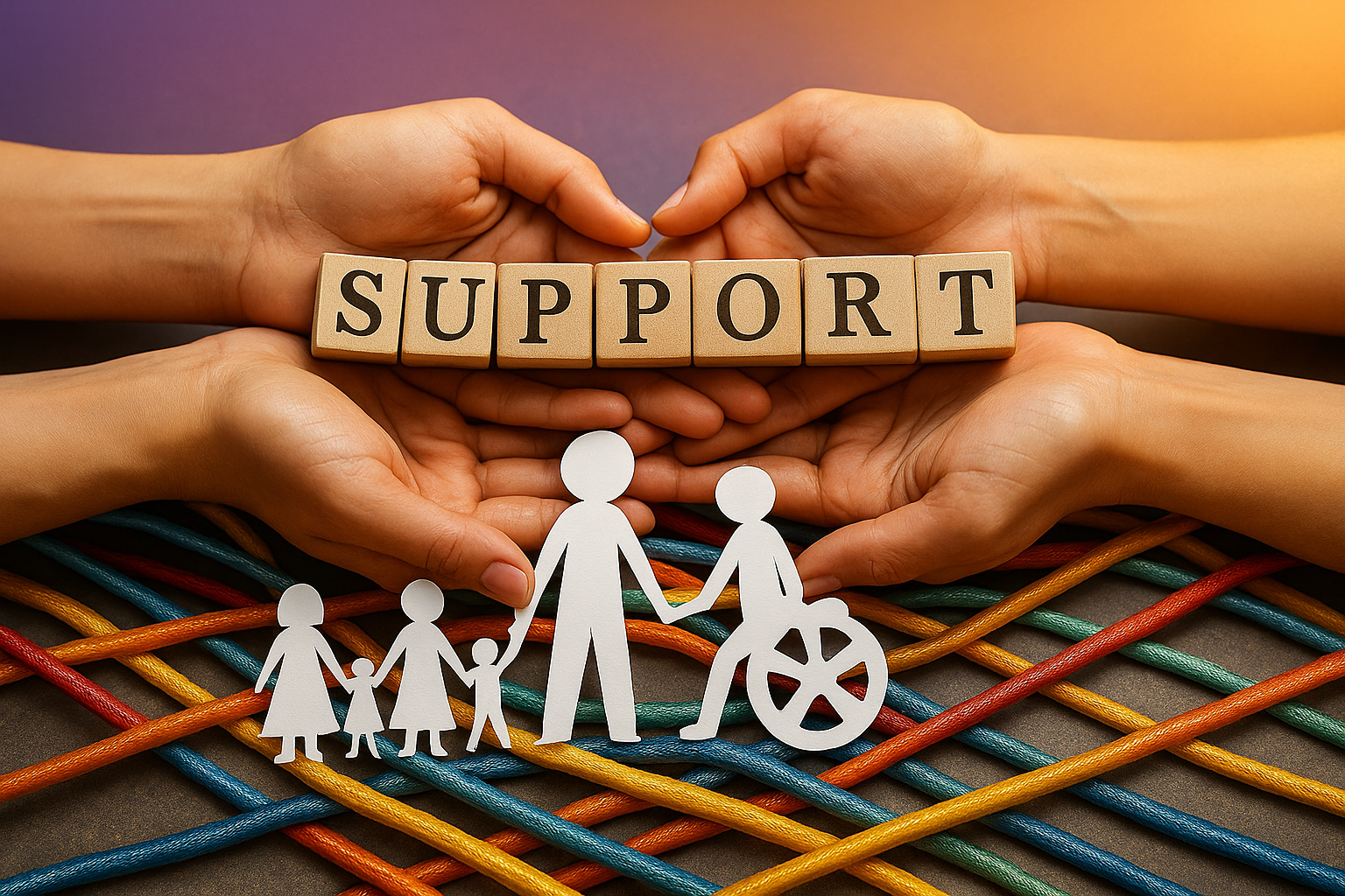 Support Coordination meeting with NDIS plan documents