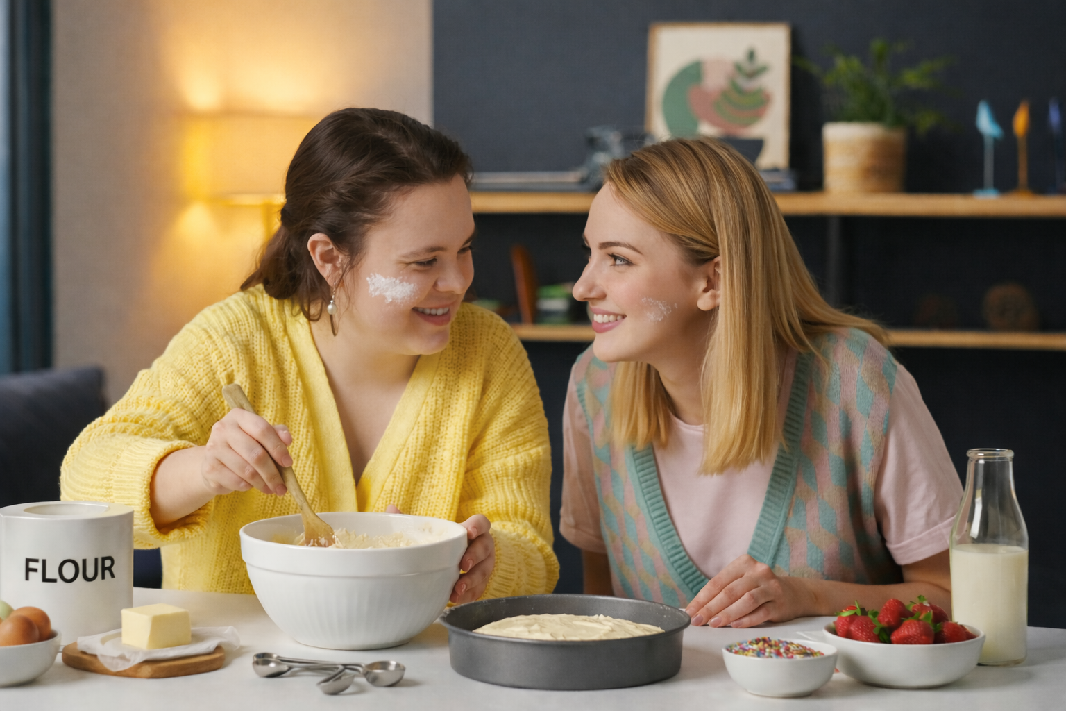 Assistance with Daily Living image showing a supportive home environment