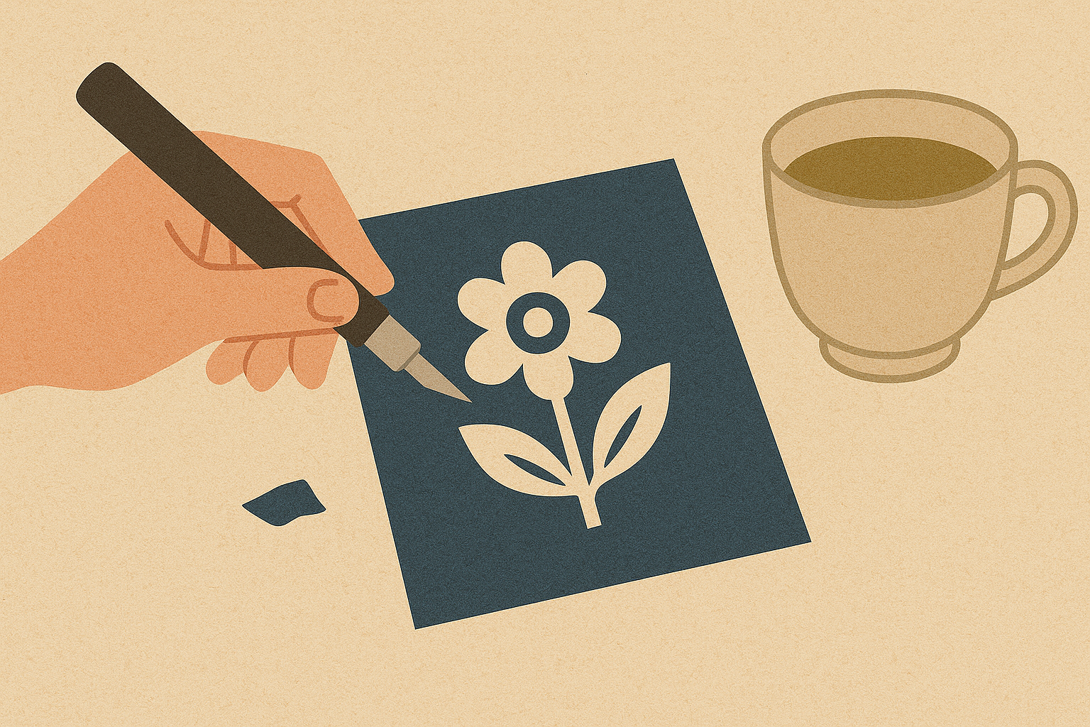 【オンライン】初心者OK！まずは一枚、紙を切ってみよう