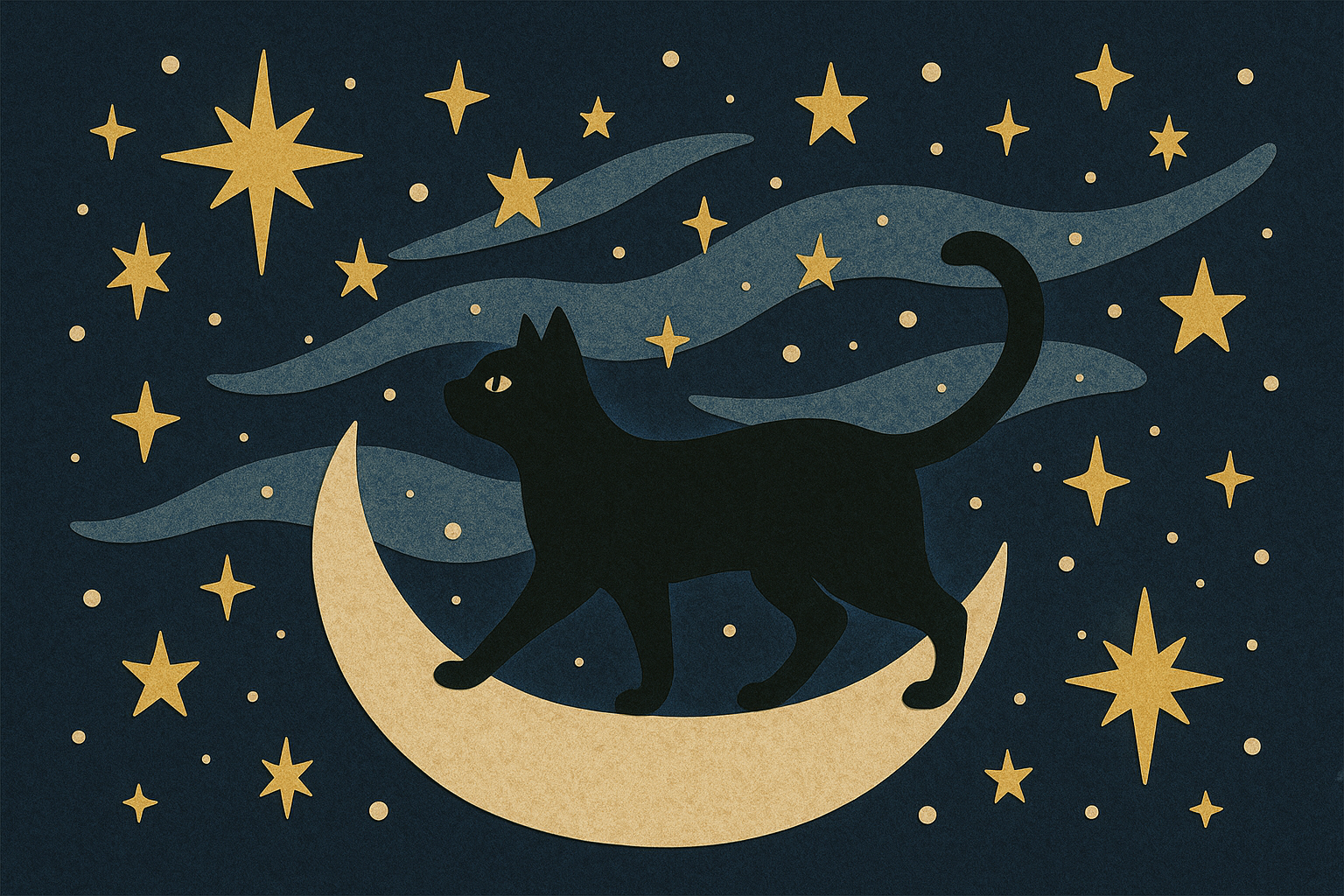 星空を旅する猫