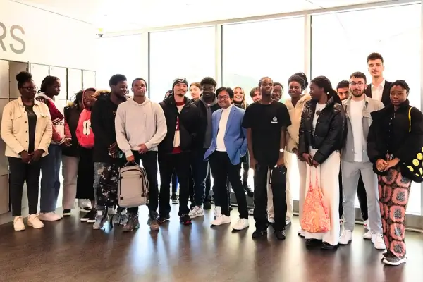 With my students at Kedge Business School, France.