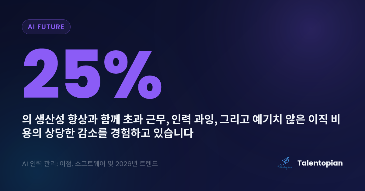 AI 인력 관리: 이점, 소프트웨어 및 2026년 트렌드