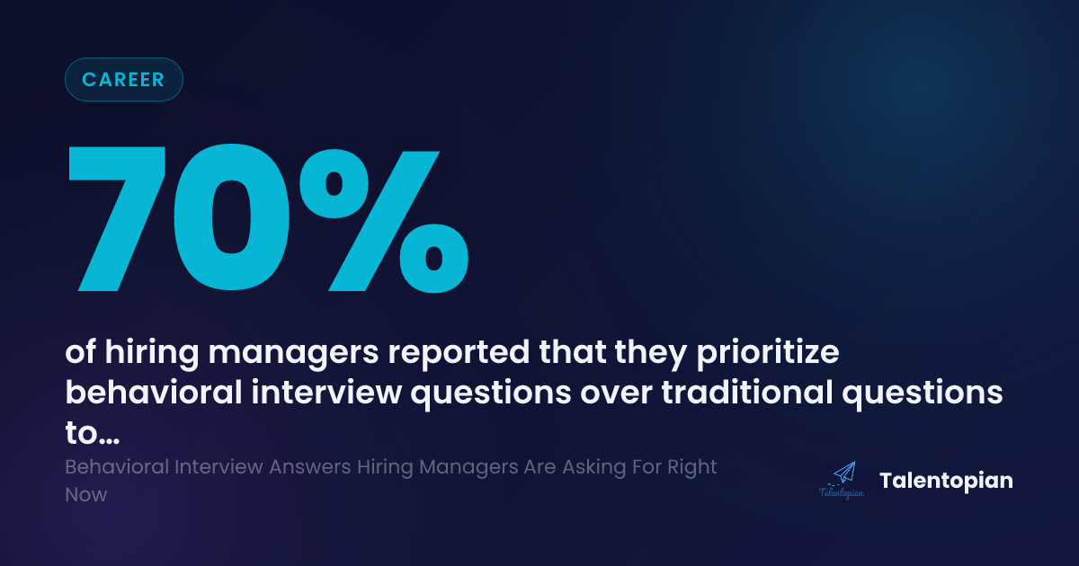 Behavioral Interview Answers Hiring Managers Are Asking For Right Now