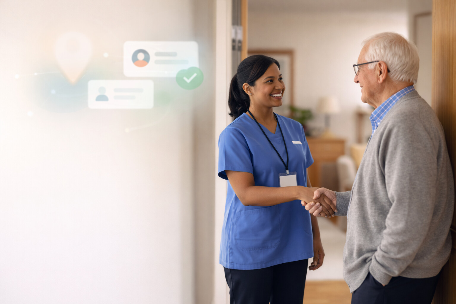 A map showing the office location.