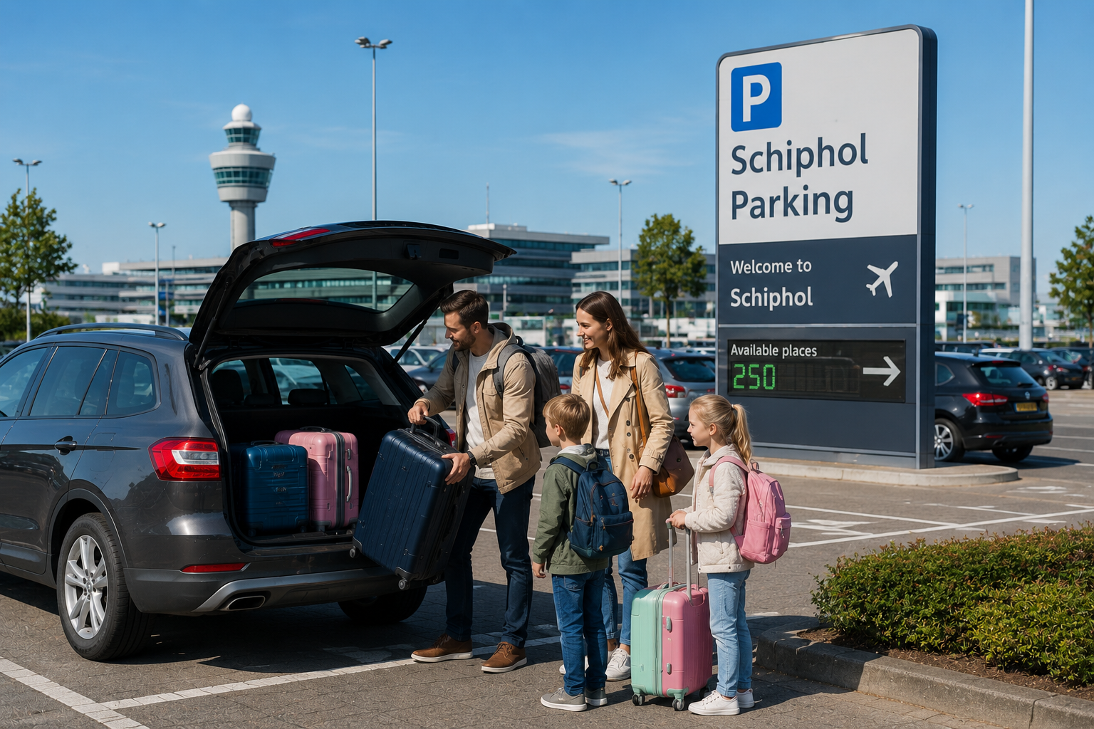 parkeren op schiphol