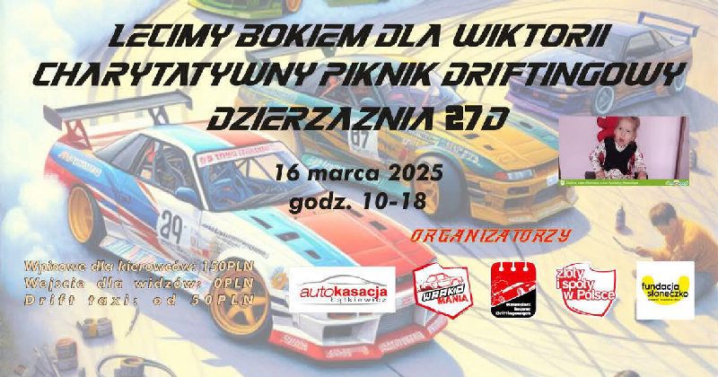Lecimy bokiem dla Wiktorii - Charytatywny Piknik Motoryzacyjny