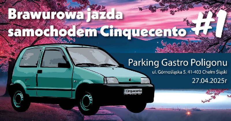 Brawurowa jazda samochodem Cinquecento #1