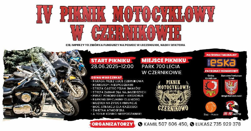 IV PIKNIK MOTOCYKLOWY W CZERNIKOWIE