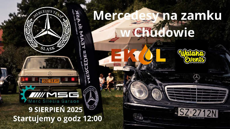MERCEDESY NA ZAMKU W CHUDOWIE