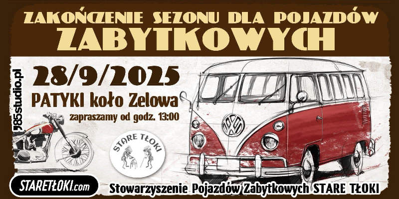 ZAKOŃCZENIE SEZONU DLA POJAZDÓW ZABYTKOWYCH