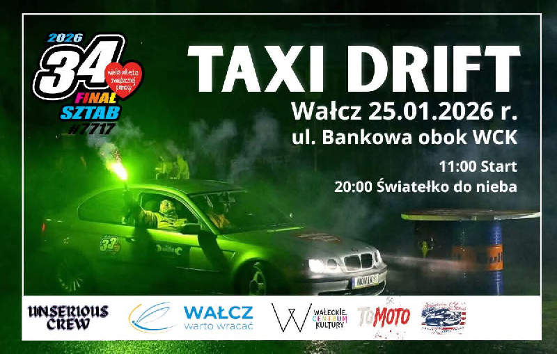 Drift Taxi - przejazdy i pokazy aut na WOŚP