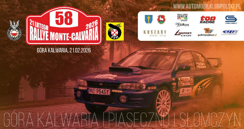 58. Rallye Monte Calvaria 2026
