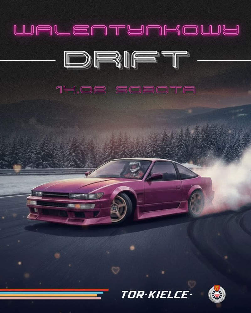 Walentynkowy Drift na Torze Kielce