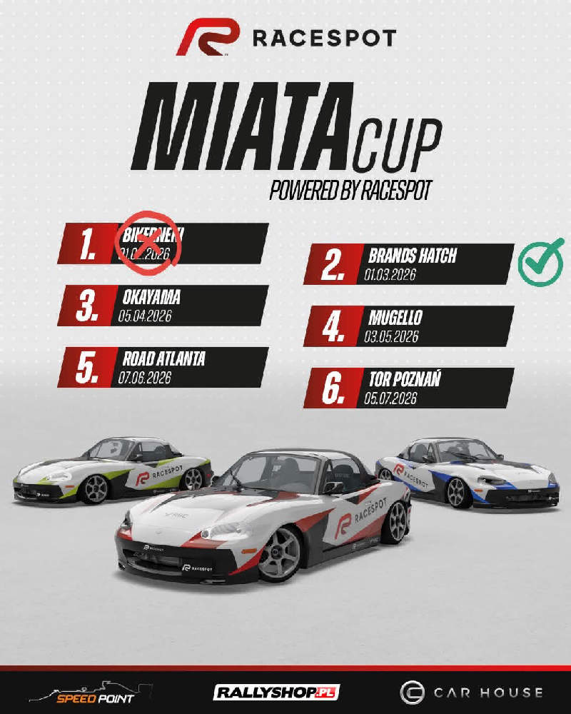 Miata Cup - Wirtualny wyscig w RaceSpocie R2