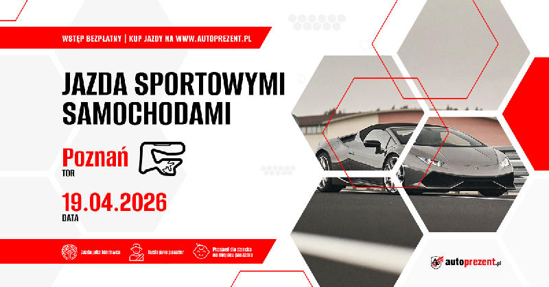 Tor Poznań - przejażdżki sportowymi samochodami