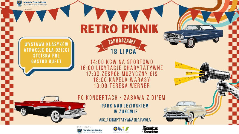 RETRO PIKNIK nad jeziorkiem