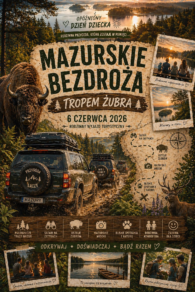 MAZURSKIE BEZDROŻA z CozyNest Drive