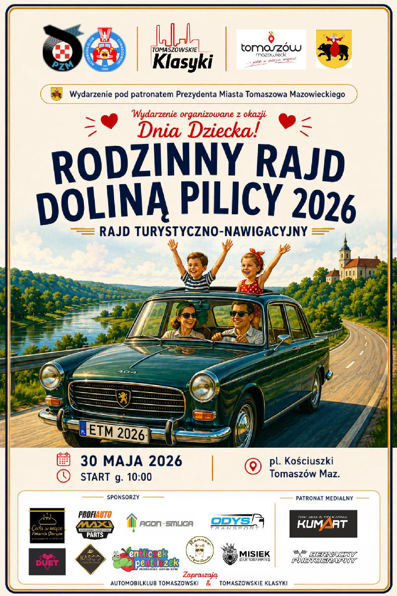 Rodzinny Rajd Doliną Pilicy 2026