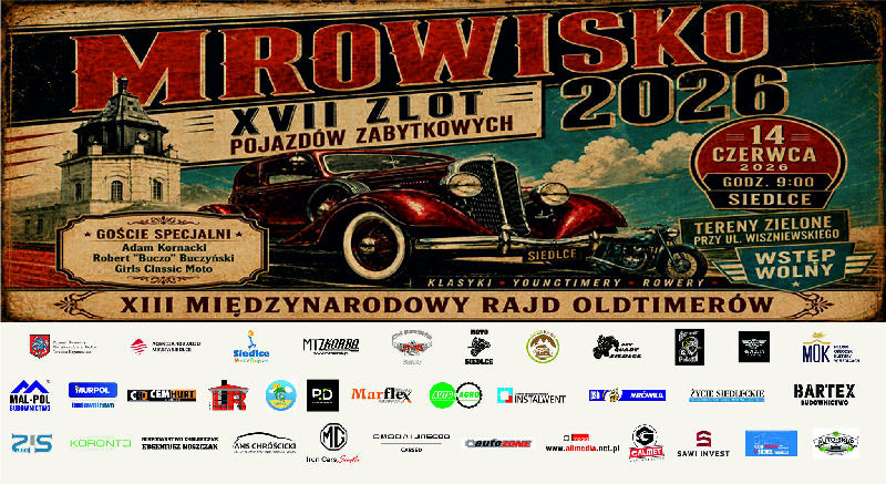 Mrowisko 2026 - XVII Zlot Pojazdów Zabytkowych