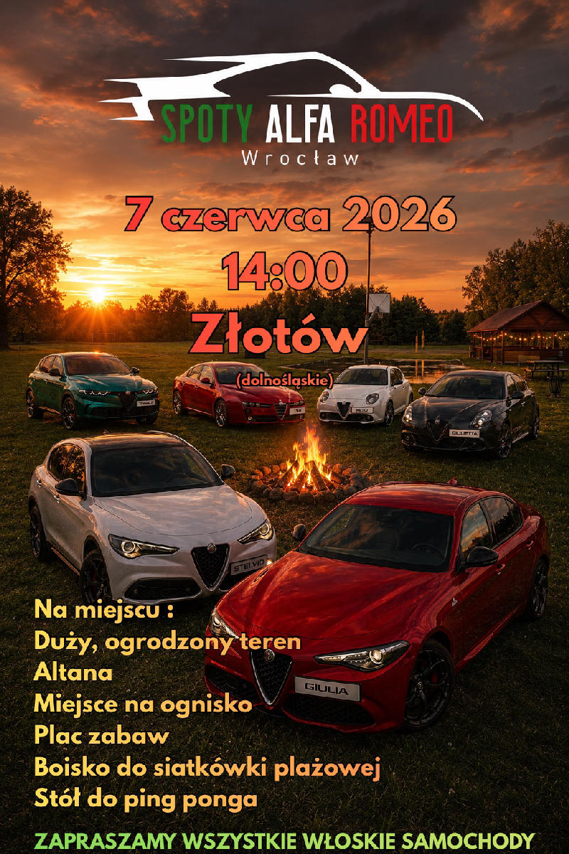 Włoskie samochody przy ognisku 🔥
