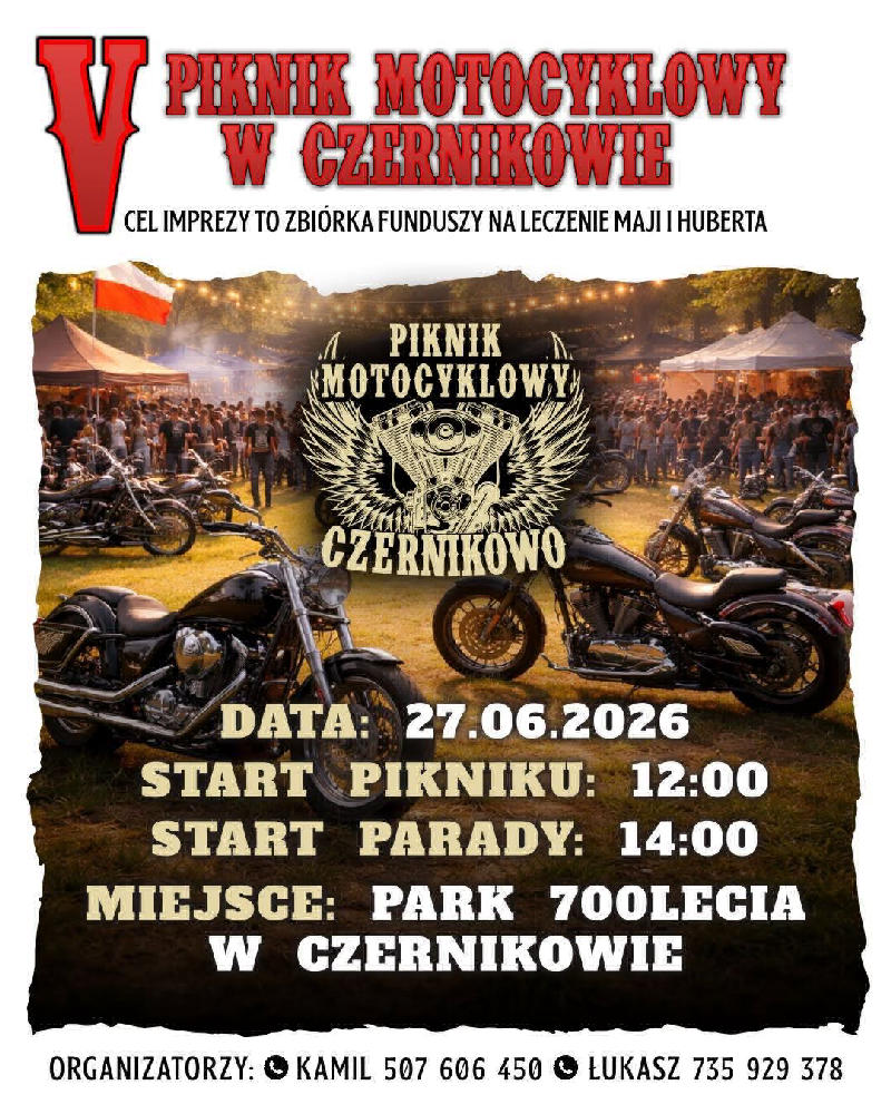 V Charytatywnmy Piknik Motocyklowy w Czernikowie