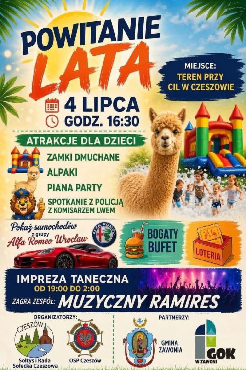 Powitanie lata na festynie i Włoskie samochody!