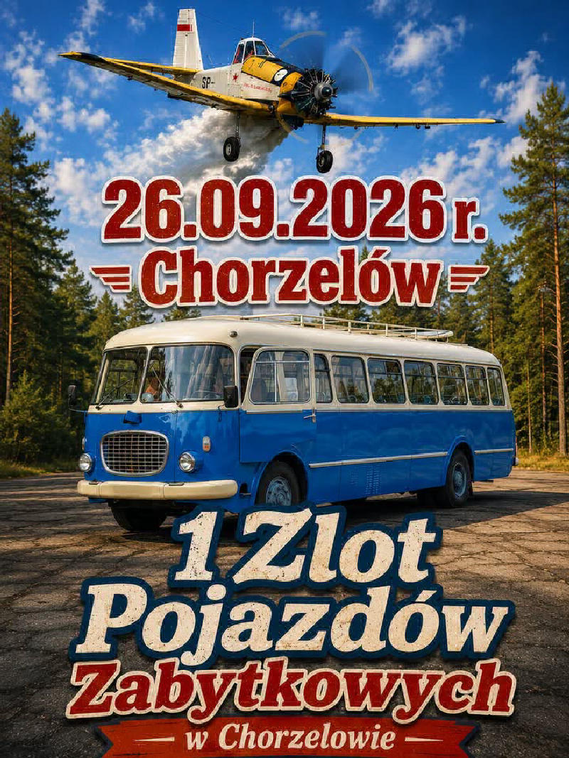 1 Zlot Pojazdów Zabytkowych w Chorzelowie
