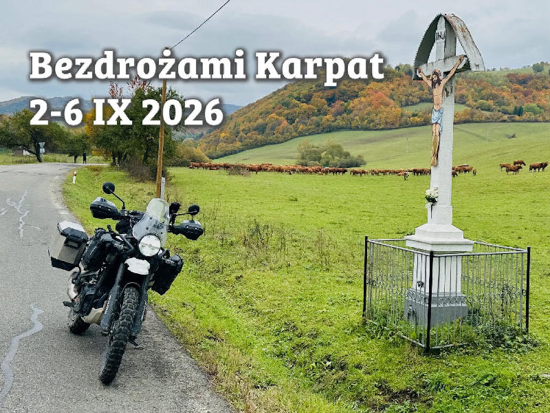 Rajd motocyklowy „Bezdrożami Karpat”