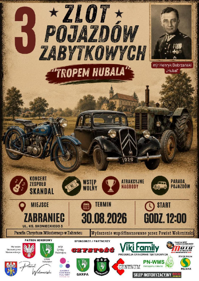 3 Zlot Pojazdów Zabytkowych Tropem Hubala