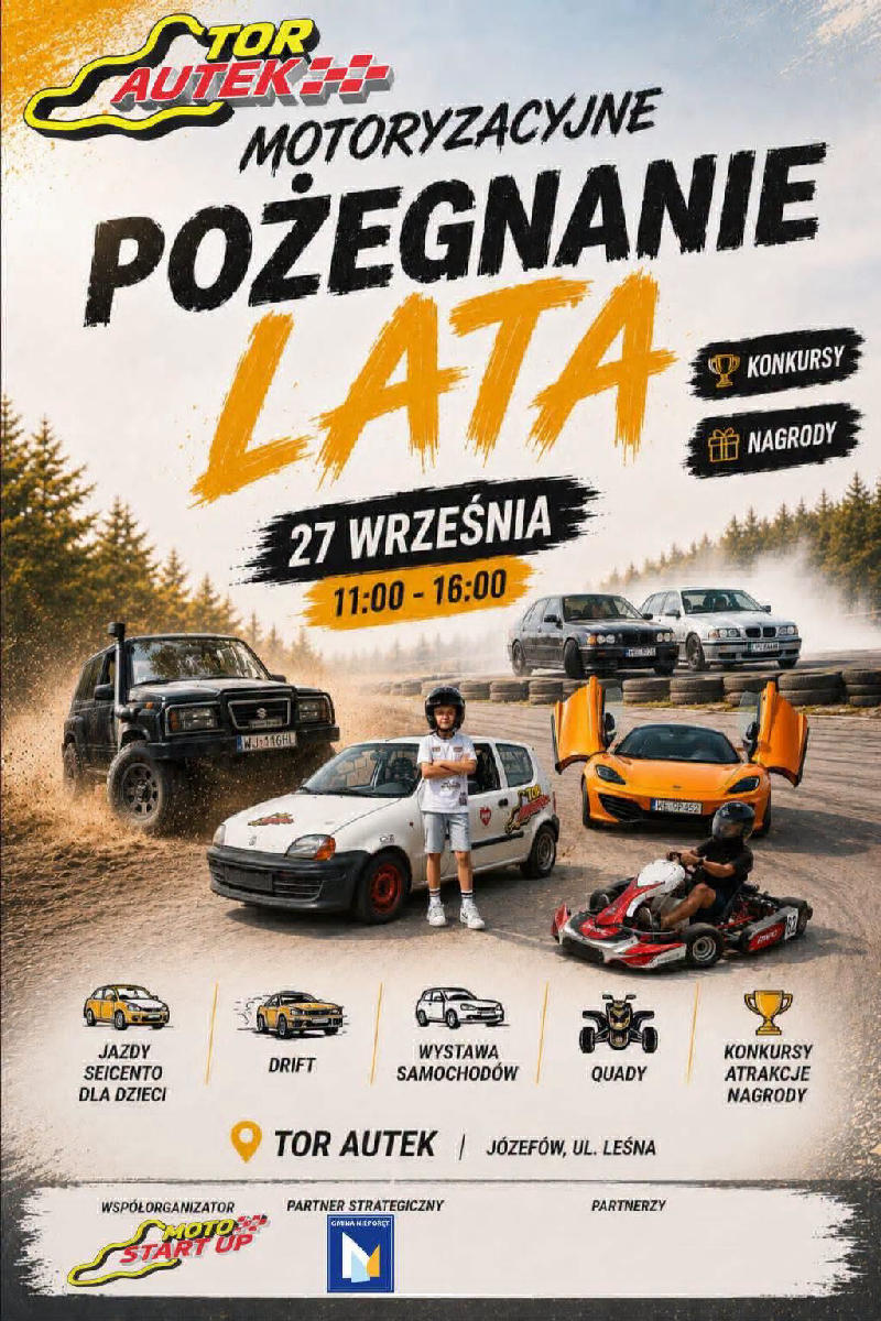 MOTORYZACYJNE POŻEGNANIE LATA NA TORZE AUTEK!