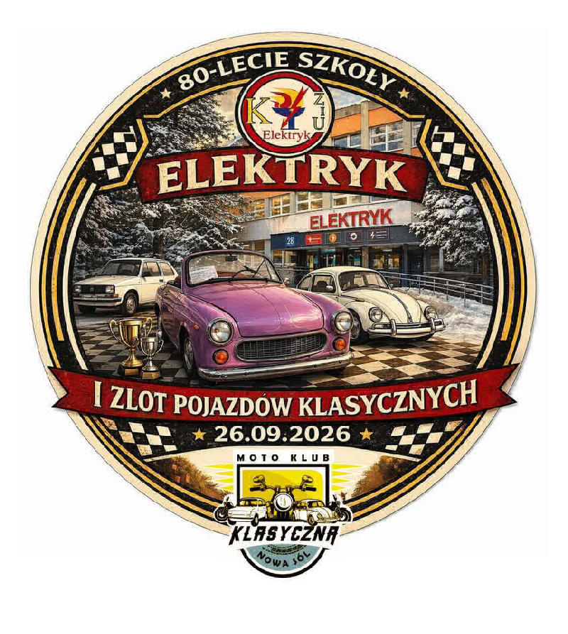 Zlot Klasyków - 80 Lecie szkoły Elektryk Nowa Sól