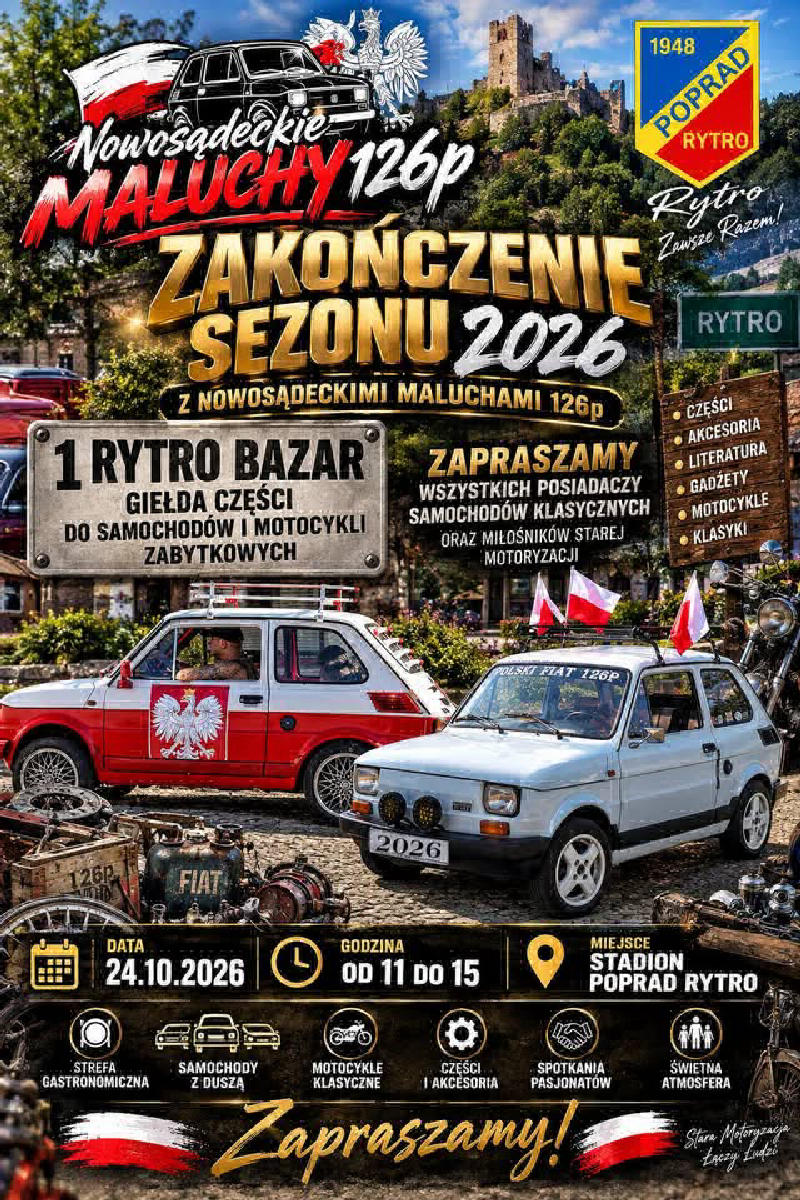 Zakończenie sezonu 2026 z nowosądeckimi maluchami!