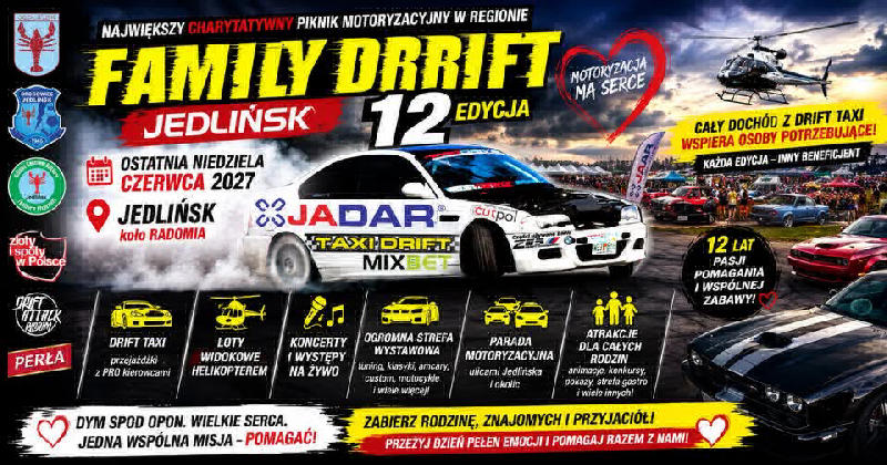 12. edycja Family Drift Jedlińsk 2027