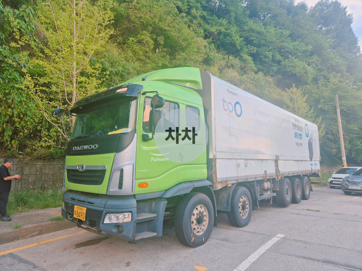 15년형 프리마 25톤 앞축 윙바디 10.2m 무시동 에어컨 무시동 히터 리타더 중고화물차