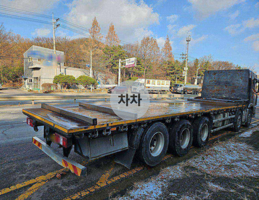 2020년 엑시언트 프로 25.5톤 후축 평판카고 25.5톤 평판카고 중고화물차