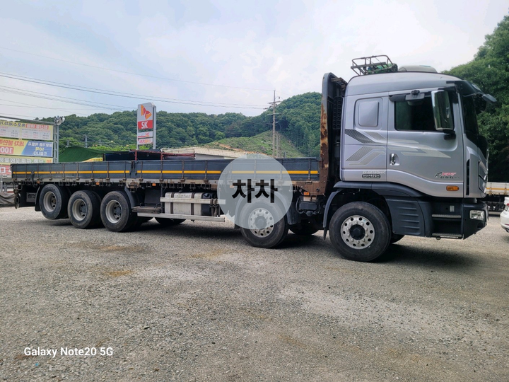 2017년 프리마 25톤 후축 카고 25톤 카고 중고화물차