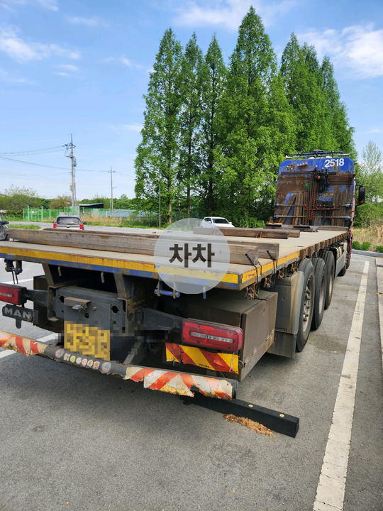 2019년 만 TGS 25톤 후축 평판카고 25톤 평판카고 중고화물차