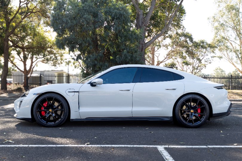 2022 PORSCHE TAYCAN GTS side profile photo on CarNest